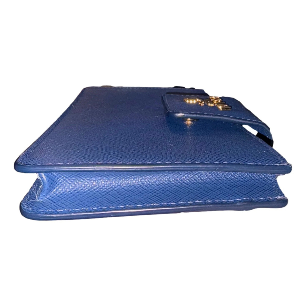 Prada Saffiano Leather Blue Wristlet Clutch - Picture 3 of 7